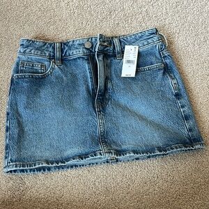 pacsun denim mini skirt